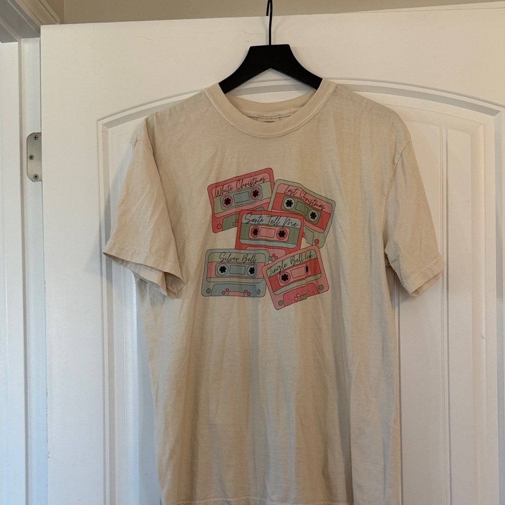 Comfort Colors Christmas  Songs T Shirt large q